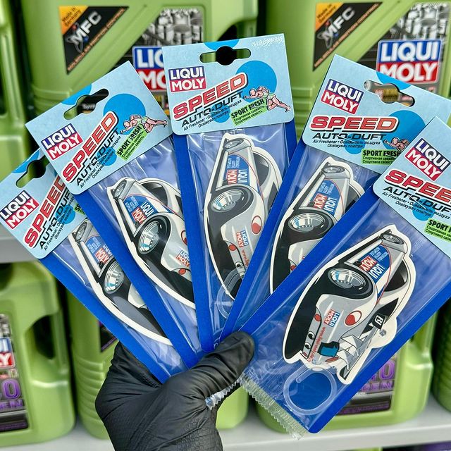 Takeer - Rev up your ride with the invigorating scent of Speed Air Freshener Sport Fresh! 🚀🌬️

The Sport Fresh scent of the Liqui Moly Speed Air Freshener...