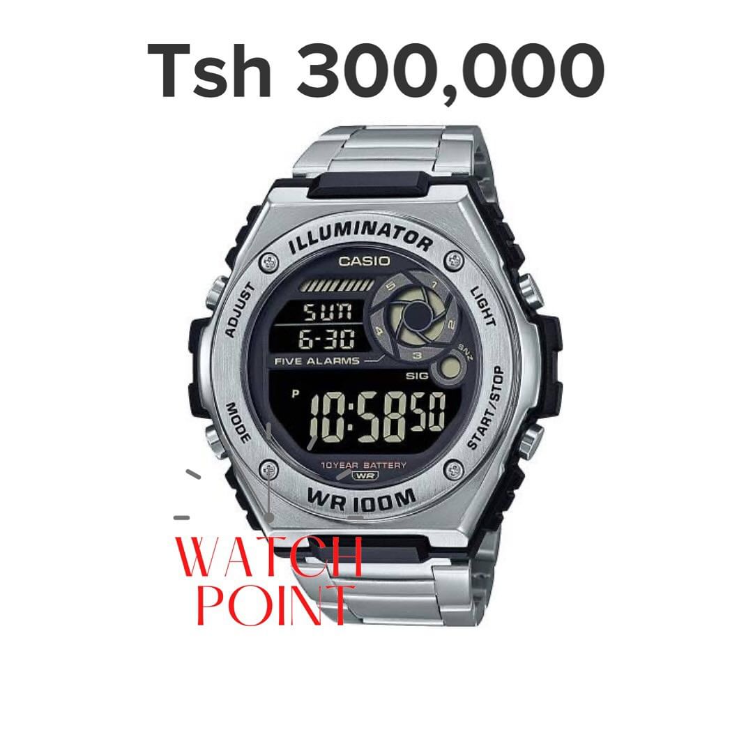 Takeer - CASIO DIGITAL 
Tzs 230,000 - 300,000
Original By Casio 2 Years international Warranty

* 10 years Battery Life
* ��Resin Strap
* ��LED Backlight
* ...