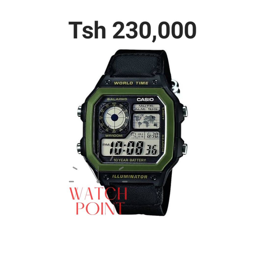 Takeer - CASIO DIGITAL 
Tzs 180,000 - 230,000
Original By Casio 2 Years international Warranty

* 10 years Battery Life
* ��Resin Strap
* ��LED Backlight
* ...