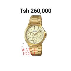 Takeer - CASIO LADIES
Tzs 250,000 - 260,000
Original By Casio 2 Years international Warranty

• Stainless Steel Band
• 50 meters Water Resistant
• Mineral G...