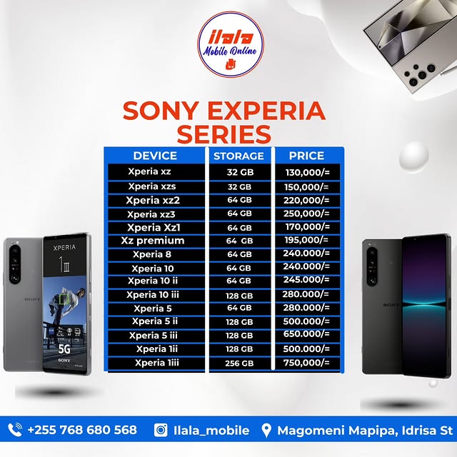 Takeer - SONY XPERIA PRICE