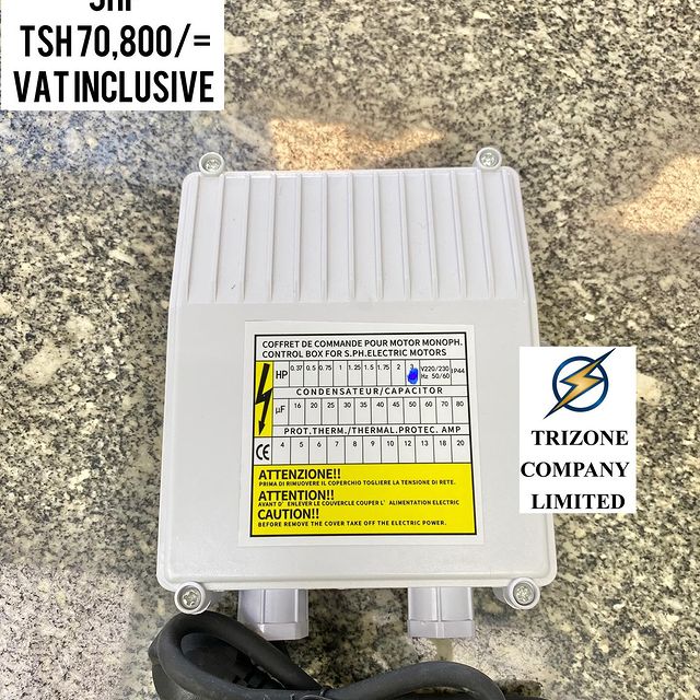 Takeer - CONTROL BOX 3HP ZIPO

BEI;TSH 70,800/= 
PAMOJA NA VAT

MAWASILIANO;
SIMU NAMBA: #
WHATSAPP NAMBA:#

TUNAPATIKANA;
KARIAKOO-MTAA WA NARUNG'OMBE NA G...