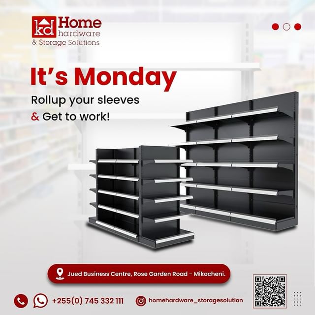 Takeer - HOME Storage & Hardware Solutions
A one-Stop shop for Supermarket Shelves, Racks & accessories in Tanzania

Contact or Visit us today!

📲Phone & W...