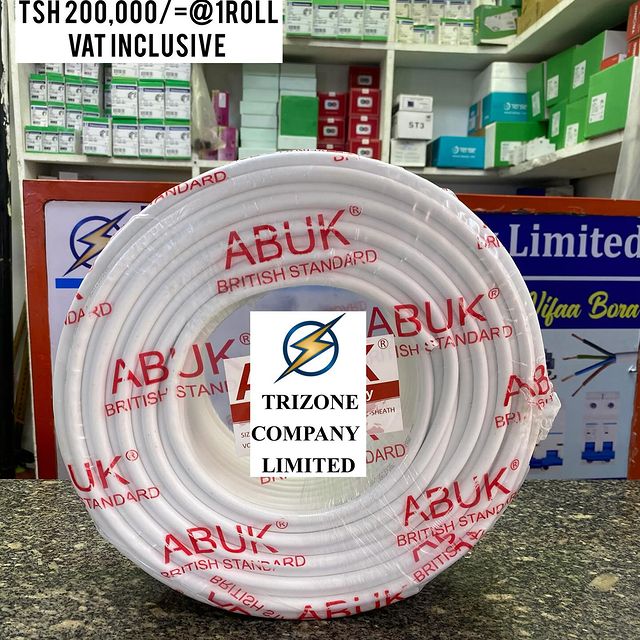 Takeer - FLEXIBLE CABLE 1.5MMX3CORE ZIPO

BEI;TSH 200,000/= ROLL YA 100M
BEI PAMOJA NA VAT

MAWASILIANO;
SIMU NAMBA: #
WHATSAPP NAMBA:#

TUNAPATIKANA;
KARIA...