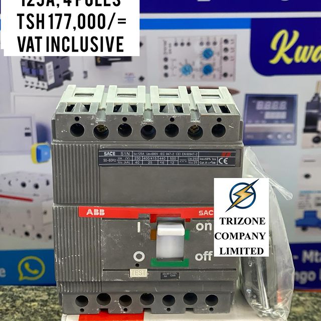 Takeer - ABB OVERCURRENT 125A,4POLES ZIPO

BEI;TSH 177,000/= PAMOJA NA VAT

MAWASILIANO;
SIMU NAMBA: #
WHATSAPP NAMBA:#

TUNAPATIKANA;
KARIAKOO-MTAA WA NARU...