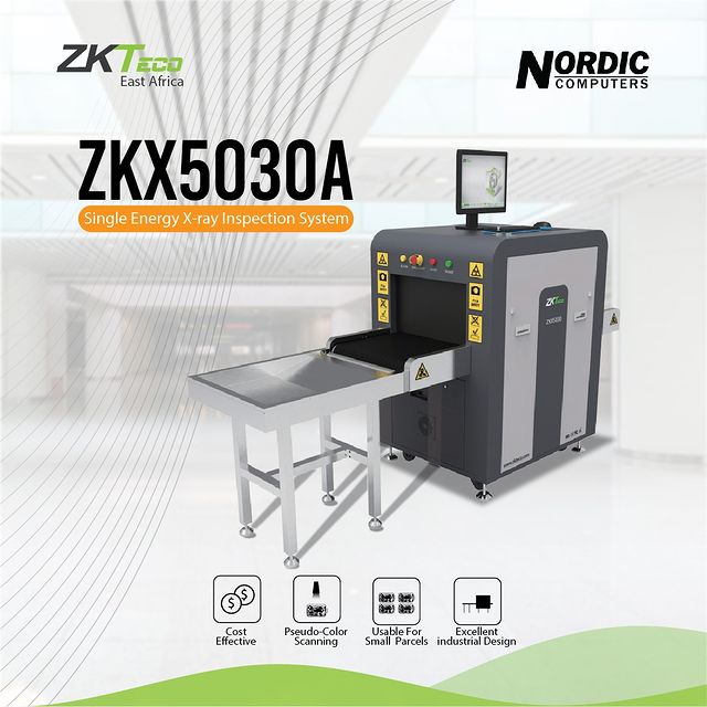 Takeer - High Performance X-Ray machine from ZKteco, now in stock in Dar es Salaam. Contact Nordic for further information. Karibu