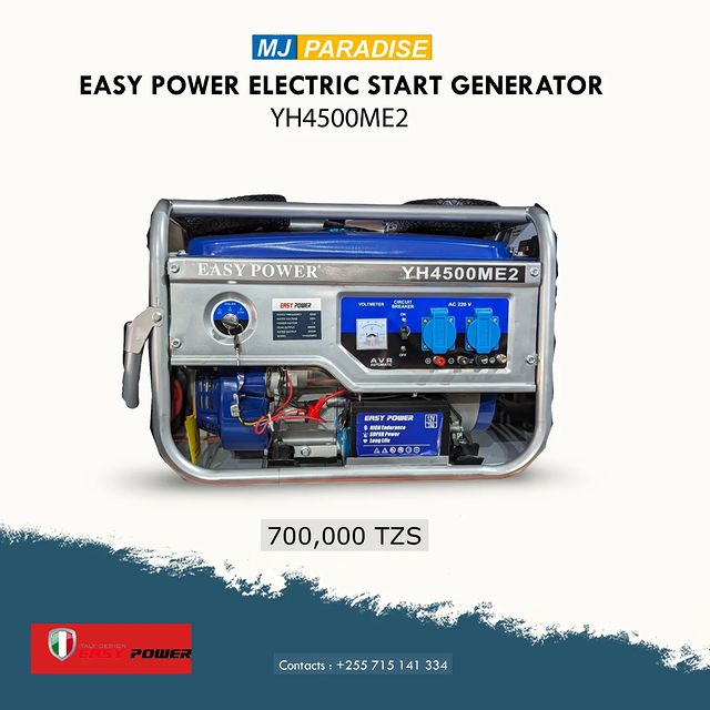 Takeer - Full In Stock ❗❗
• EASY POWER START GENERATOR 

Rated Voltage  220v
Rated Frequency  50Hz
Power Factor  1.0
Peak Output.  2800W
Rated Output.  3000...