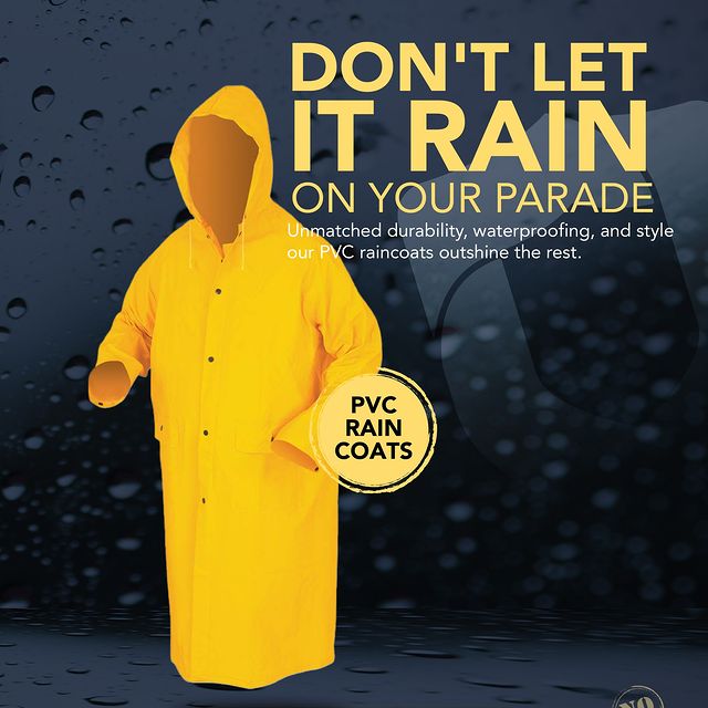 Takeer - Our PVC rain coats are designed to keep you dry and comfortable.

      