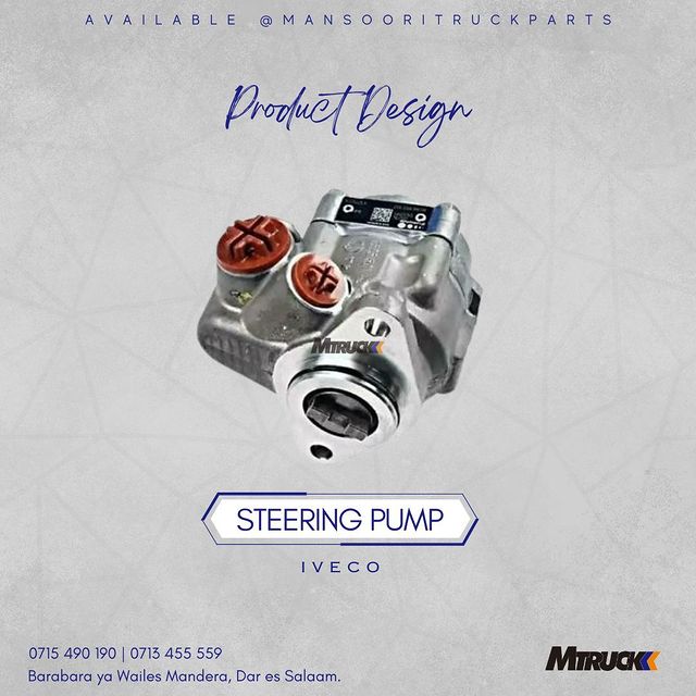 Takeer - PRODUCT NAME: STEERING PUMP

 BRAND:  IVECO
_______

AVAIALBLE 

📍: BARABARA YA WAILES MANDERA, DAR ES SALAAM
📞 : 