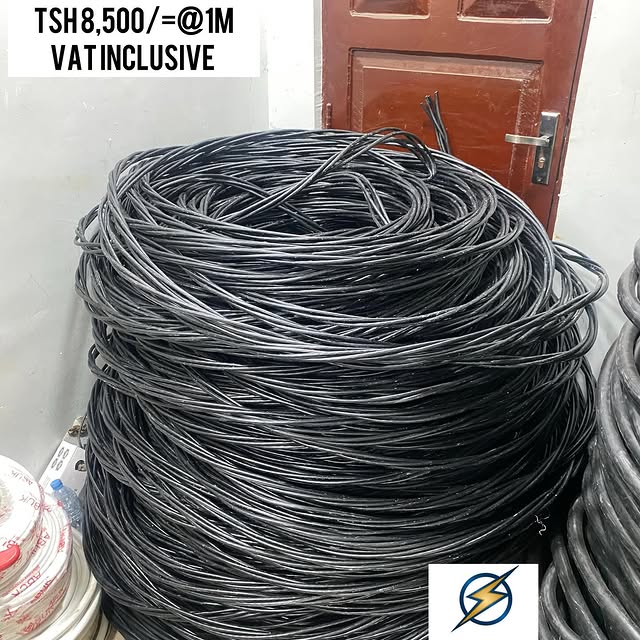 Takeer - ABC ALUMINIUM CABLE ZA SIZE TOFAUTI ZIPO;

25MMX4CORE-TSH 8,500/=
50MMX4CORE-TSH 15,000/=
95MMX4CORE-TSH 27,000/=
NB; BEI NI PAMOJA NA VAT

MAWASIL...