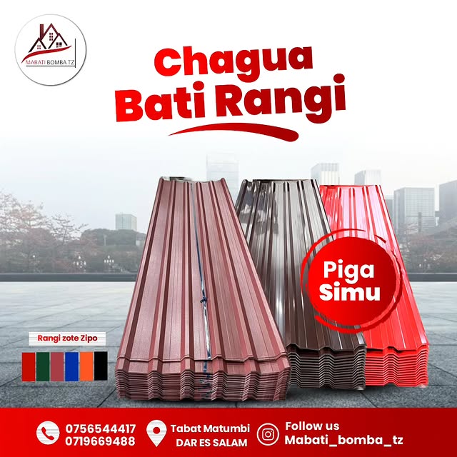 Takeer - chagua rangi ya BATI LAKO ULIPENDALO 
     