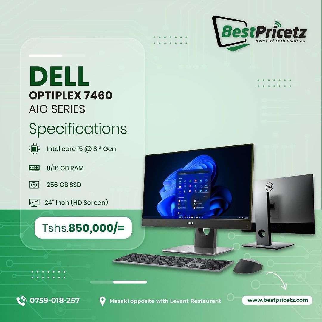 Takeer - One of the best, simple and Classic, Dell All in one Desktop Computer, kwa ajili ya matumizi aina zote ya kawaida kama ya kioffice, Shule, vyuo na ...