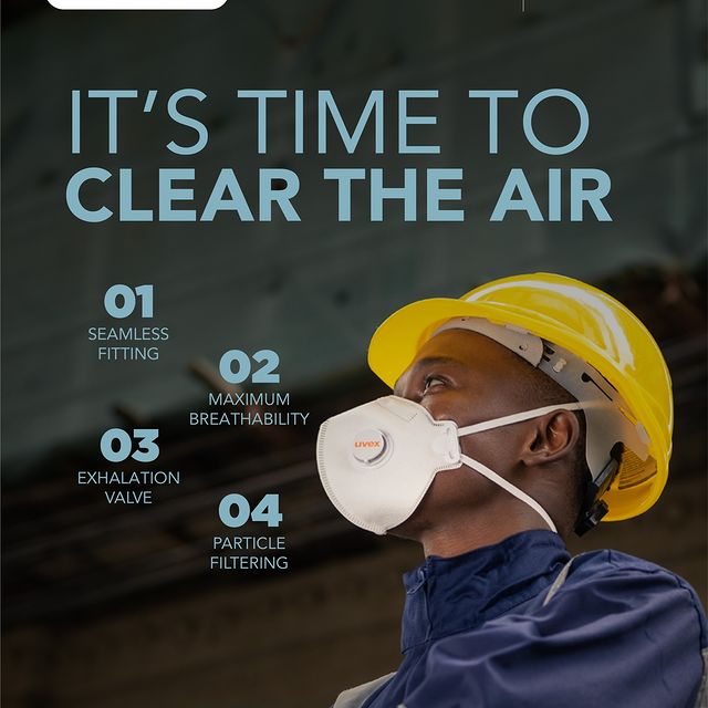 Takeer - Breathe easy with our UVEX Dust Masks. Offering premium filtration for safety and comfort, it's perfect for work environments with dust and fine pa...