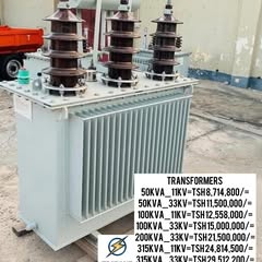 Takeer - TRANSFORMERS ZIPO

50KVA_11KV=TSH 8,714,800/=
50KVA_33KV=TSH 11,500,000/=
100KVA_11KV=TSH 12,558,000/=
100KVA_ 33KV=TSH 15,000,000/=
200KVA_33KV=TS...