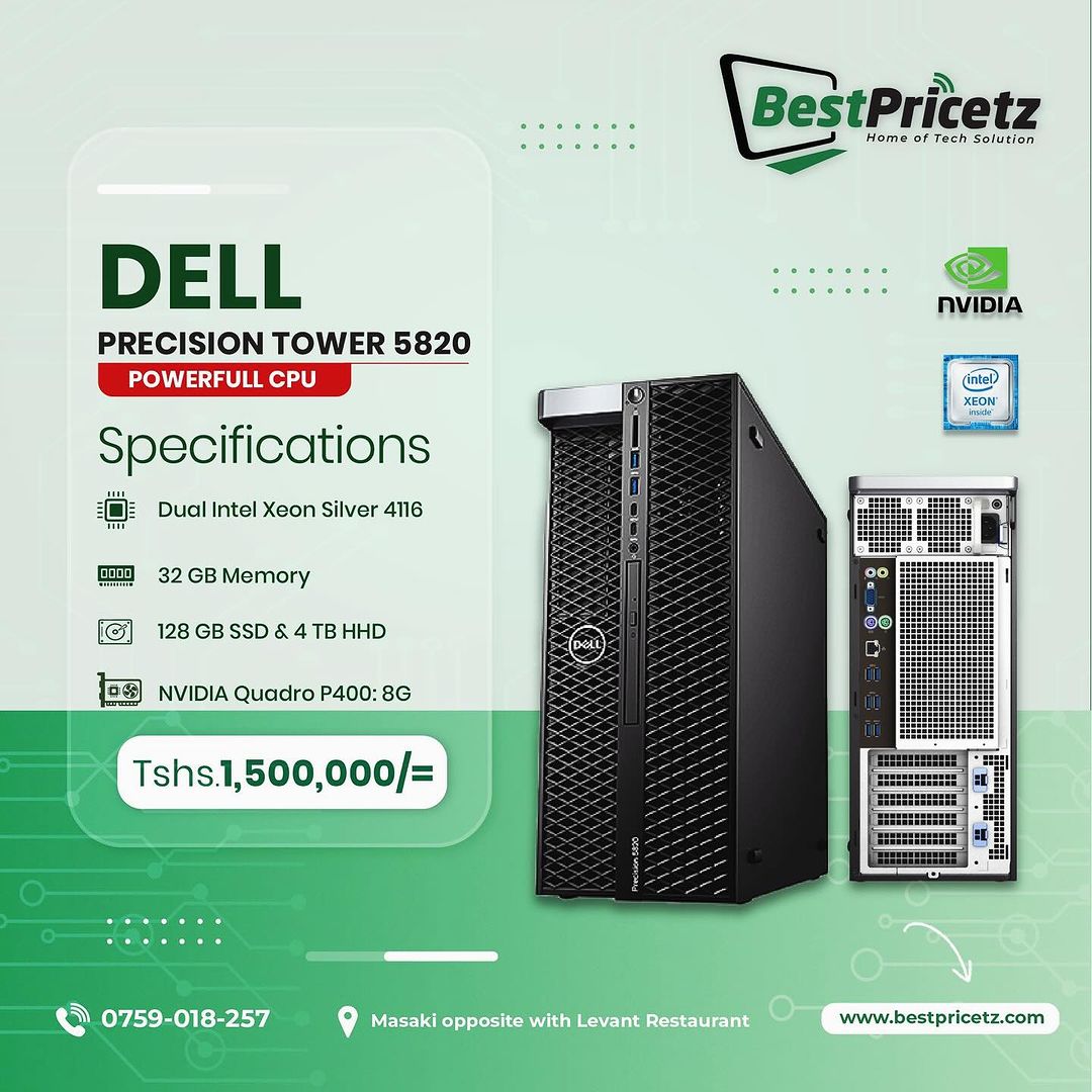 Takeer - This is The Beast 😱🔥, Introducing to you Dell Precision Tower 5820 Workstation with very  Huge specifications, 💥Watu wangu wa heavy Duties/tasks...