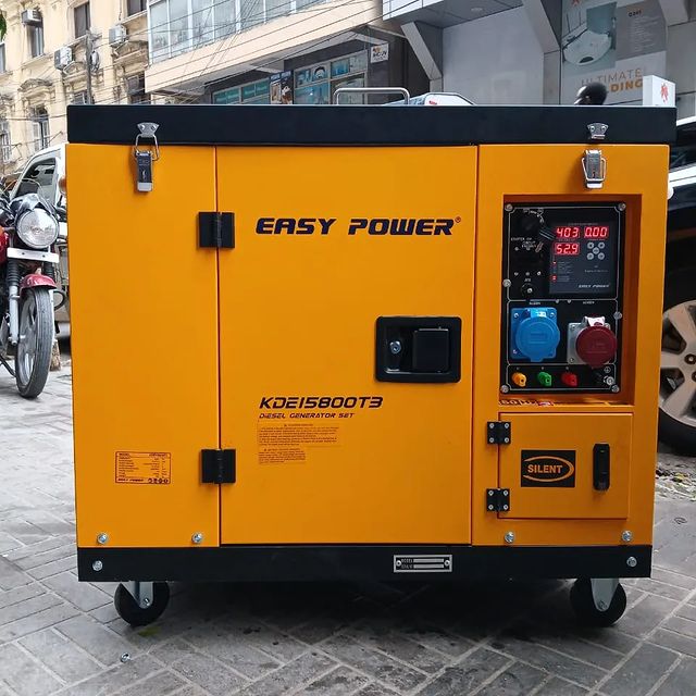 Takeer - EASYPOWER DIESEL GENERATOR AVAILABLE DOTCOM MACHINERY
E.POWER KDE 15800 T 3
✅  3PHASE
✅POWER 10KW
✅FUEL DIESEL ENGINE
AIR COOLING SYSTEM
✅1 YEAR EN...