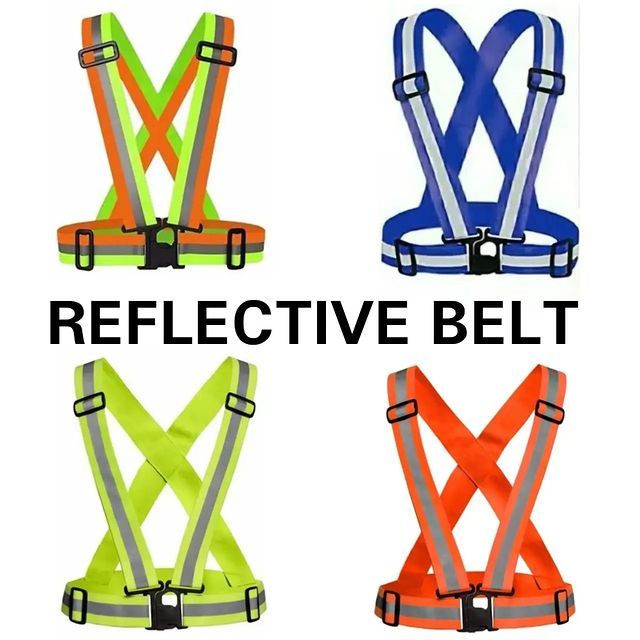 Takeer - REFLECTIVE BELT ORANGE, GREEN, MULTI COLOUR, ROYAL BLUE