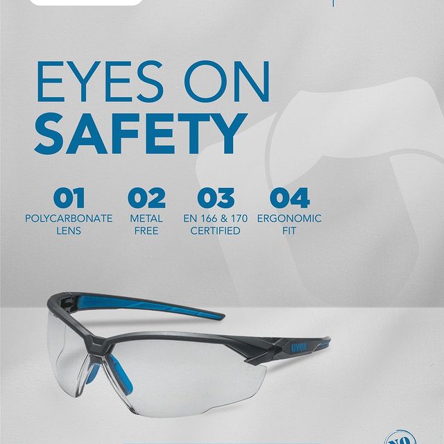 Takeer - Protect your vision with Uvex Safety Glasses. Engineered for comfort and durability, these glasses offer reliable eye protection in any work enviro...