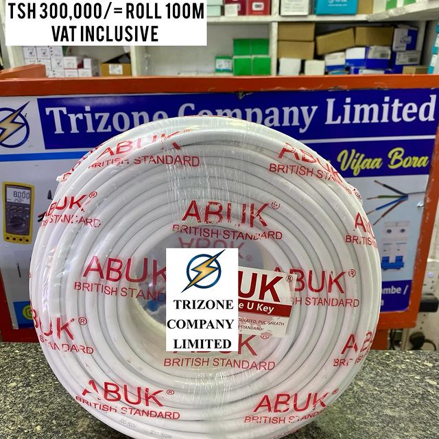 Takeer - FLEXIBLE CABLE 2.5MMX3CORE ZIPO

BEI;TSH 300,000/= ROLL YA 100M
BEI PAMOJA NA VAT

MAWASILIANO;
SIMU NAMBA: #
WHATSAPP NAMBA:#

TUNAPATIKANA;
KARIA...