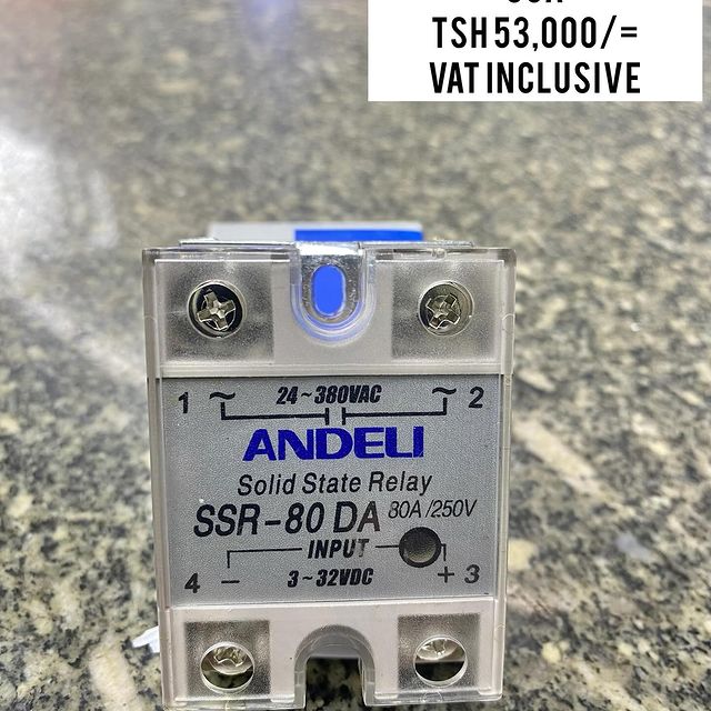 Takeer - SOLID STATE RELAY 80A ZIPO

BEI;TSH 53,000/= MITA MOJA
PAMOJA NA VAT

MAWASILIANO;
SIMU NAMBA: #
WHATSAPP NAMBA:#

TUNAPATIKANA;
KARIAKOO-MTAA WA N...