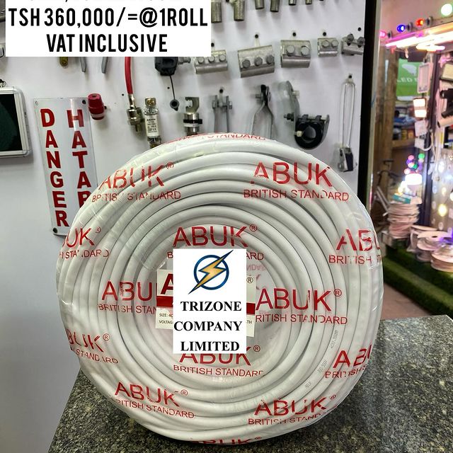 Takeer - FLEXIBLE CABLE 1.5MMX4CORE ZIPO

BEI;TSH 360,000/= ROLL YA 100M
BEI PAMOJA NA VAT

MAWASILIANO;
SIMU NAMBA: #
WHATSAPP NAMBA:#

TUNAPATIKANA;
KARIA...