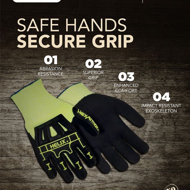 Takeer - Helix Safety Gloves by Uvex HexArmor is engineered for maximum durability and dexterity, these gloves offer unparalleled safety in high-risk enviro...