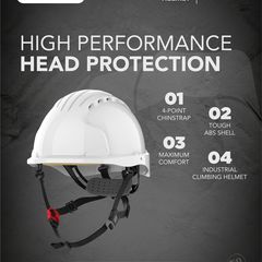 Takeer - The JSP helmet with its dual switch technology, offers versatility and adaptability to varying work conditions. Engineered for comfort and durabili...