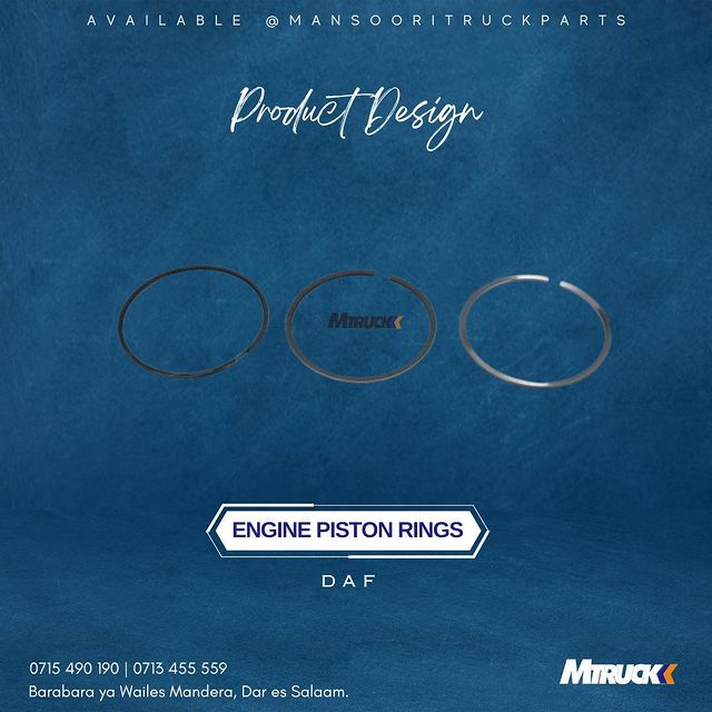 Takeer - PRODUCT NAME : ENGINE PISTON RINGS 

BRAND : DAF

_______

AVAIALBLE 

📍: BARABARA YA WAILES MANDERA, DAR ES SALAAM
📞 : 