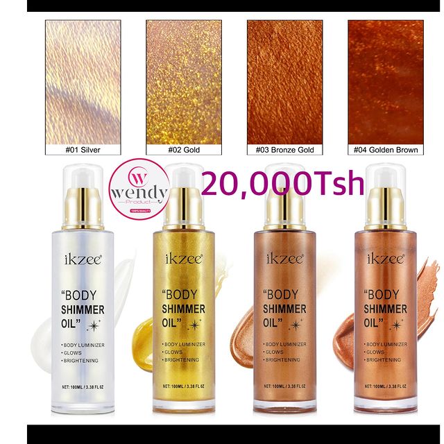 Takeer - New arrivals New arrivals 🧴🧴🧴
Body shimmer Oil kwa 20,000tsh tu.
~Mafuta haya Huunda mng’ao mdogo huongeza ngozi ya asili, hufanya mwili na uso ...