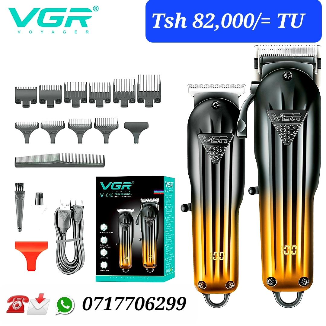 Takeer - VGR ZIKO 2 HAIR CLIPPER & TRIMMER OG  zote TSH 82,000/= TU 
MASHINE YA KISASA YA KUNYOA& KUCHONGA (WIRELESS). 
FULL PACKAGE & full set (complete) 
...