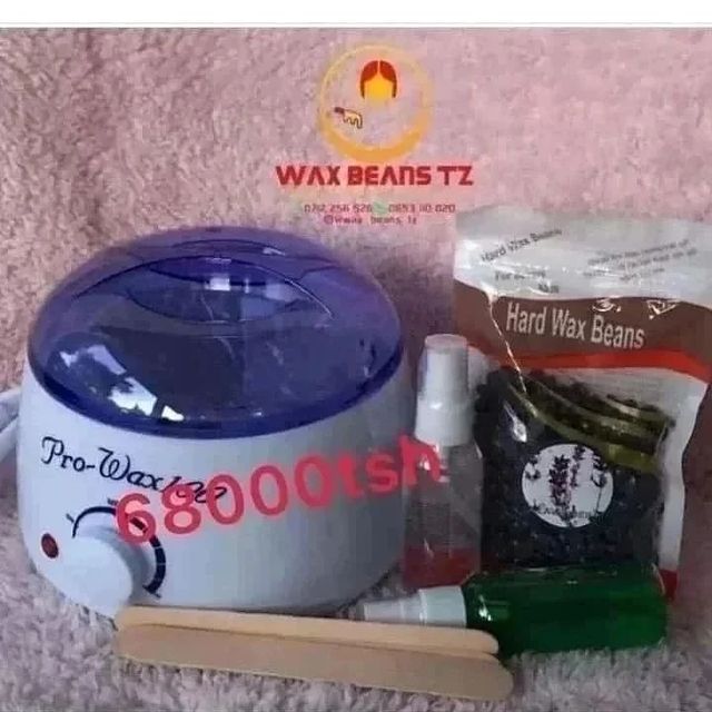 Takeer - hard wax kit 68000tsh
.wax machine✔️
. wax beans 100gm✔️
.pre wax spray✔️
.after wax treatment oil✔️
.2 spatula✔️
.
.call or whatsapp .tupo dar es ...