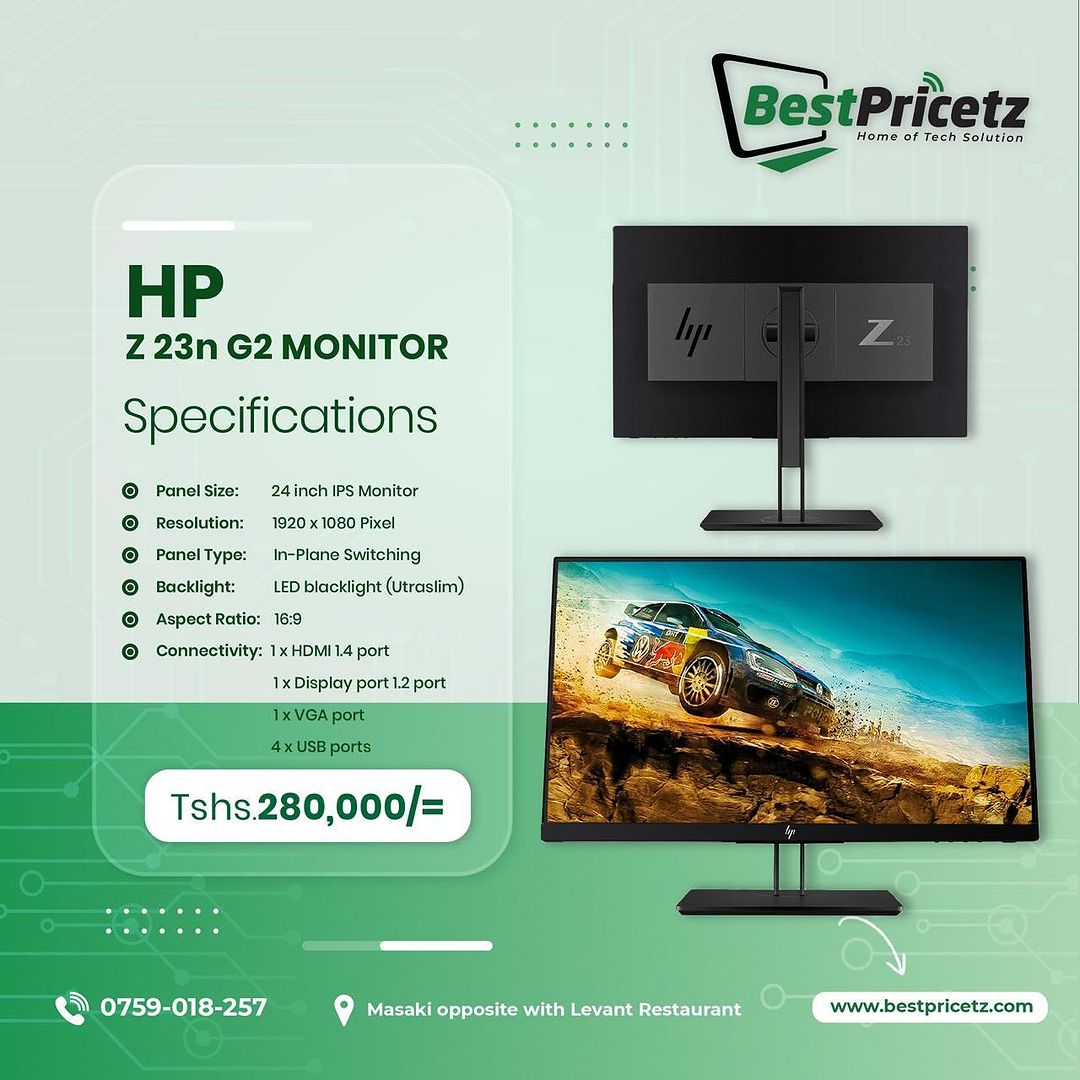 Takeer - Hp Frameless Monitor za kisasa kabisa kwa
Tsh. 280,000, ni Full Hd Screen Monitors kwa ajili ya matumizi ya Editing, Gaming, Graphics, kiofice na
m...