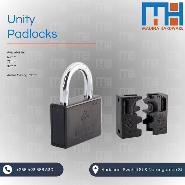 Takeer - UNITY PADLOCKS 
63MM
73MM
92MM

ARMOR CASING FOR 73MM PADLOCK 

Available Wholesale and Retail

📞  

Kindly feel free to contact us regarding any ...