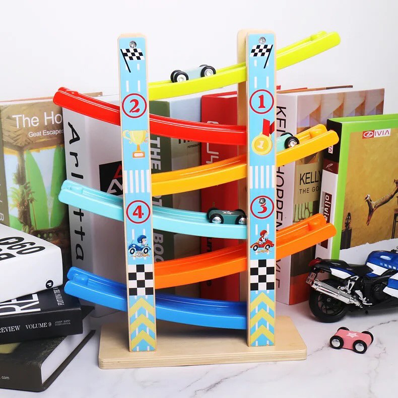 Takeer - Six Track Four Car Scooter Ramp Racer Toy
Price 40,000tshs