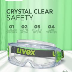 Takeer - Experience unparalleled clarity and protection with Uvex UltraVision safety eyewear. Engineered for maximum visibility and comfort, these glasses p...