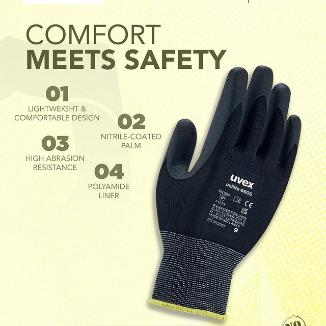 Takeer - Work confidently with Uvex Unilite Safety Gloves. These gloves offer reliable hand protection without compromising on comfort. From precision tasks...