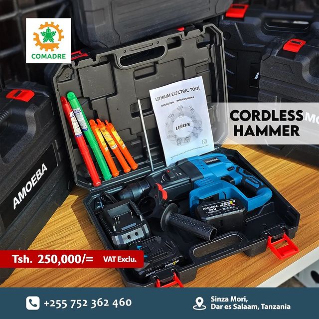 Takeer - Cordless Hammer now available in stock...

Price: Tsh. 250,000/= 

Order now 
For more info regarding others follow us     

              