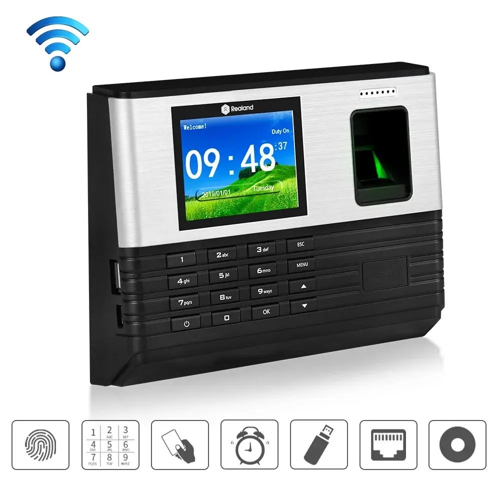 Takeer - WiFi Time Attendance in stock for Tsh. 250,000/= only.  
✔Brand: Realand
✔Model: A-L355
✔With Access control
✔24/12hrs switching
✔User Capacity: 5,...