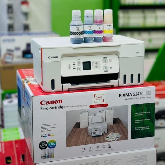 Takeer - Jipatie 🖨️Printer Canon PIXMA G3470
nzuri sana kwa Matumizi ya Ofisini / Shuleni na Matumizi binafsi . ( White Color)
✅Print / Copy / Scan - wirel...