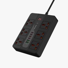 Takeer - Multi-Port Super Hub
•Multi-Port
•AC Socket Output x6
•USB-C Port x4
•USB-A Port x2
•Fast Charge
•24 Hours Timer
•Universal Sockets
•Over-Heat Prot...