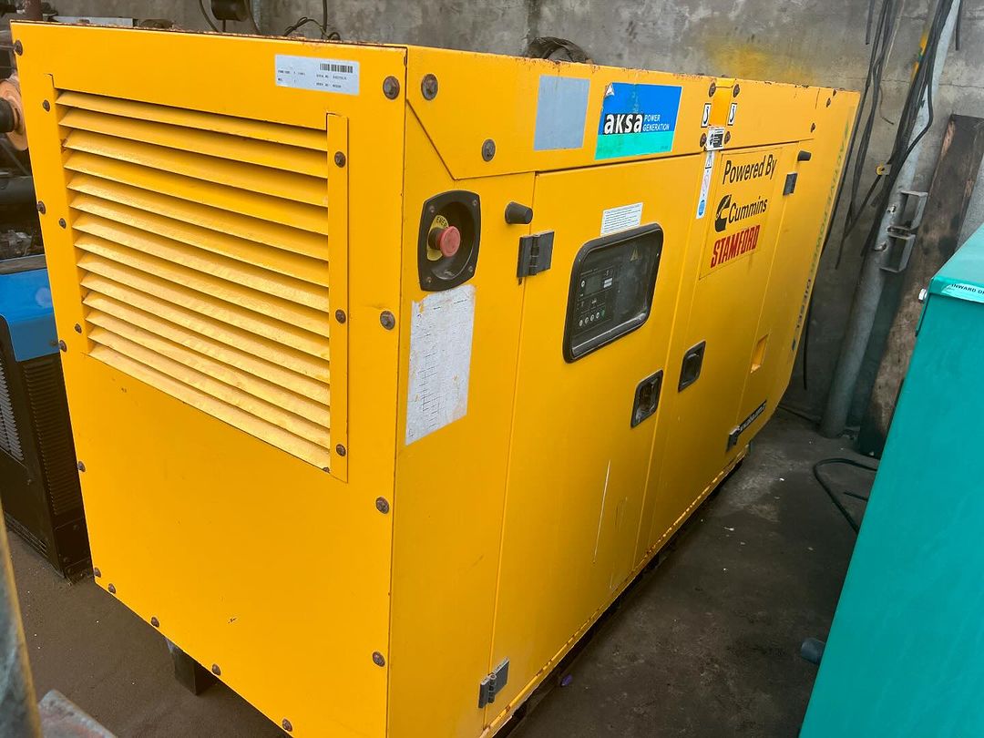 Takeer - *Generator AKSA 45KVA*
*Good Running Condition*
*Cummins Engine*
*Used In Good Condition*
*Stamford Alternator*
*Sound Proof Genset*
*Diesel Engine...