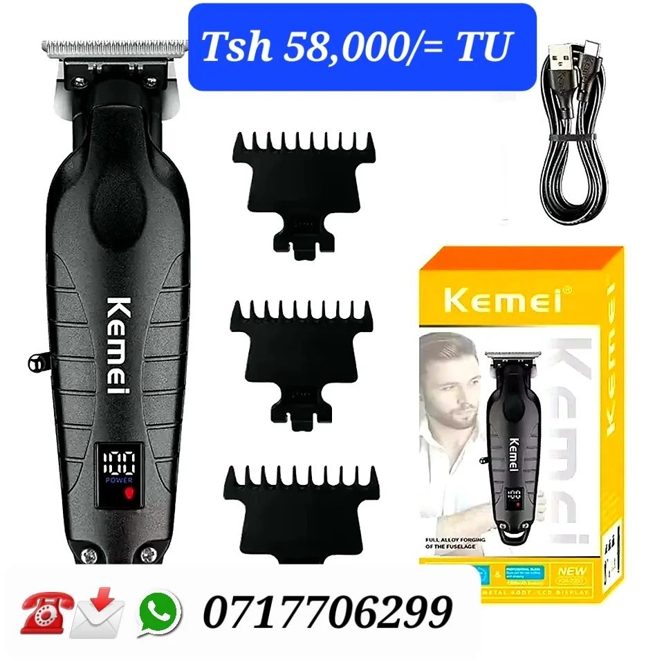 Takeer - 🙏(OUT OF STOCK)🙏Mzigo umeisha mpka badae

💥 KEMEI SUPER HAIR TRIMMER OG !!!
 MASHINE MAALAMU YA KUNYOA NDEVU,NYWELE NA KUCHONGA vizuri Kwa Tsh. ...