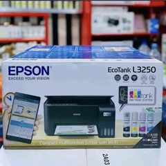 Takeer - Printer machine(EPSON L 3250)

FUNCTIONS🖨️✅
*Copy
*Scan
*Print

INK TYPE: Use 103 inkjet cartridges 
COLORS TYPE: Black,cyan,yellow and magenta

T...