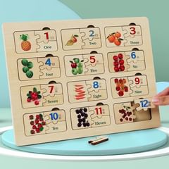 Takeer - Wooden Number Matching and Fruit, vegetable cognition Puzzle Board for kids early education learning
Price 15,000tshs