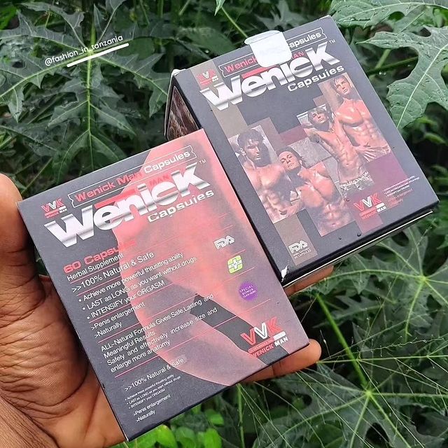 Takeer - WENICK CAPSULES FOR MEN 

Unapozungumzia Vidonge Vya Uhakika Kukuzia Uume Usipotaja Wenick Bado Hujui CAPSULES Za Uhakika Na Salama.Vimetengenezwq ...