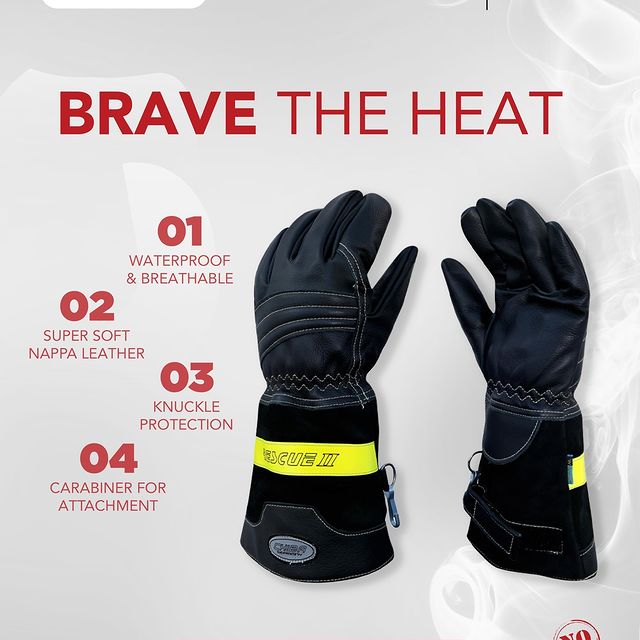 Takeer - Stay protected from the heat with our Chiba Fireman Gloves! Waterproof, breathable, and featuring super-soft Nappa leather, knuckle protection, and...