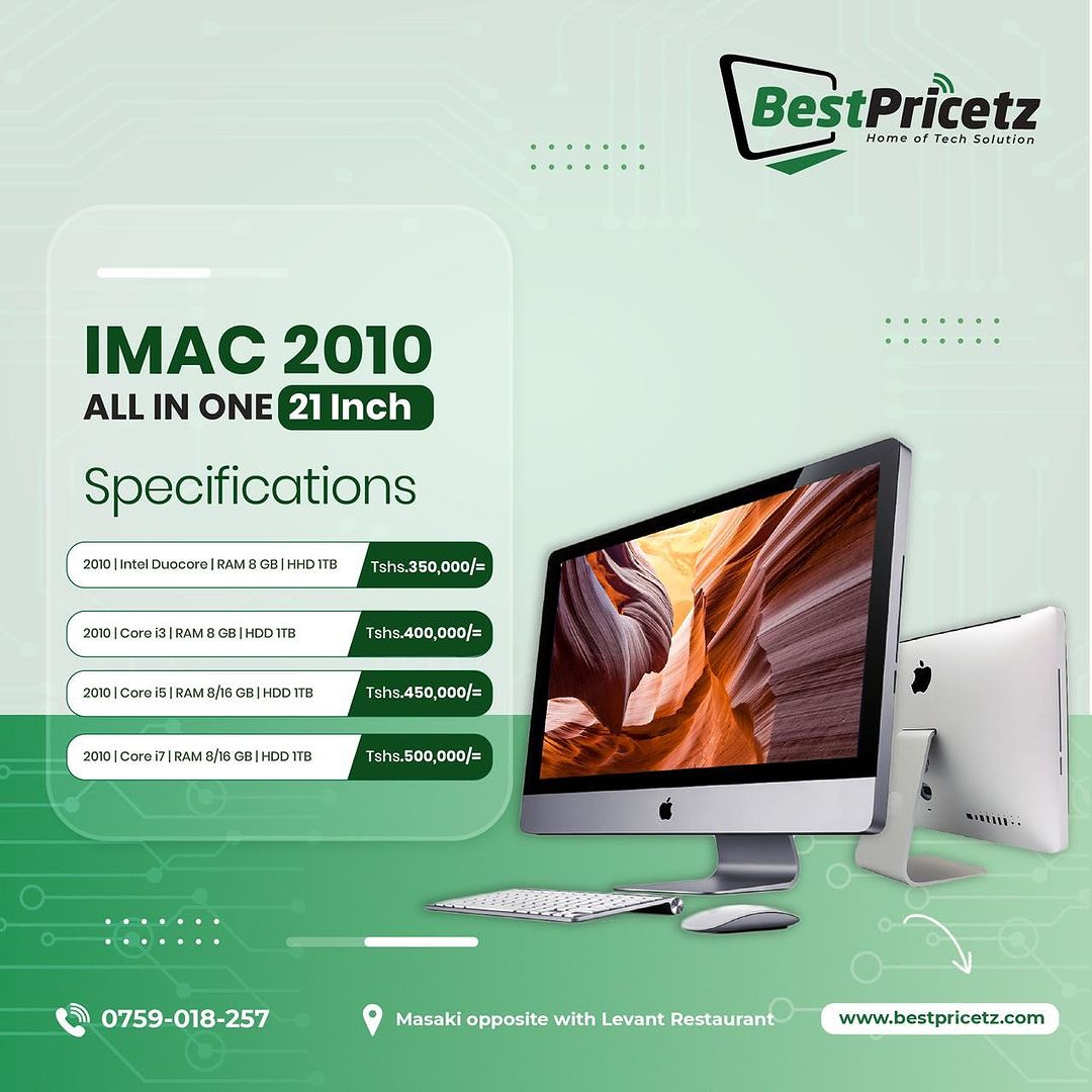 Takeer - 💥Offer 🔥 Offer 🔥 Offer 🔥
💥New stock of Imac 21 and  27inch, year 2019, 2017, 2015,2013, 2012 and 2010

Tumewaletea Apple-Desktop za  kisasa kw...