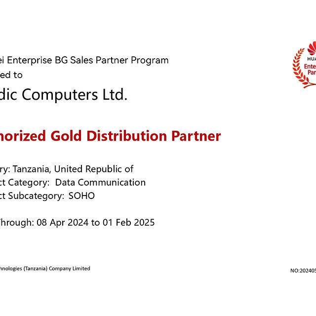 Takeer - NORDIC proudly announce that we now have become official Huawei Gold Distributor for Huawei eKit Datacom. 

Please get in contact to arrange demo a...