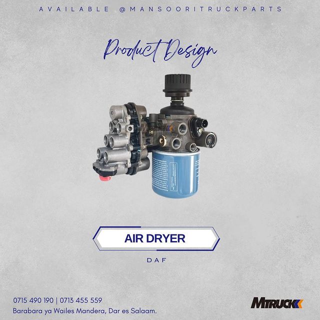 Takeer - PRODUCT NAME : AIR DRYER

BRAND : DAF
_______

AVAIALBLE 

📍: BARABARA YA WAILES MANDERA, DAR ES SALAAM
📞 : 