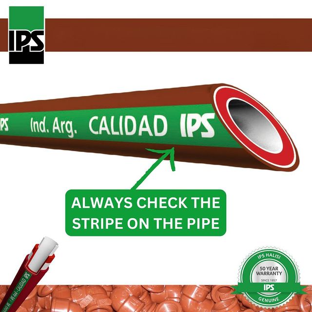 Takeer - Beware of fakes! Always carefully check the stripe on the pipes for IPS markings and look for the IPS tags on every fitting. Choose Genuine IPS for...